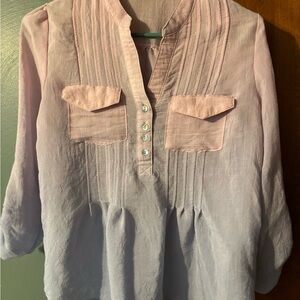 Zac & Rachel Soft Textured Blouse with ombré coloring
